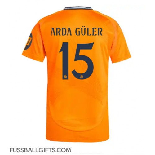 Real Madrid Arda Guler #15 Fußballbekleidung Auswärtstrikot 2024-25 Kurzarm